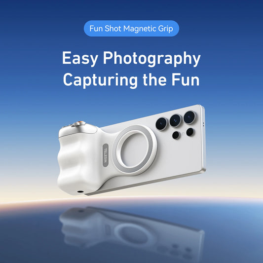 TELESIN Magnetic Phone Camera Shoot Hand Grip Phone Holder Shooting Aid Remote Control Handle for Iphone HUAWEI SAMSUNG Phone