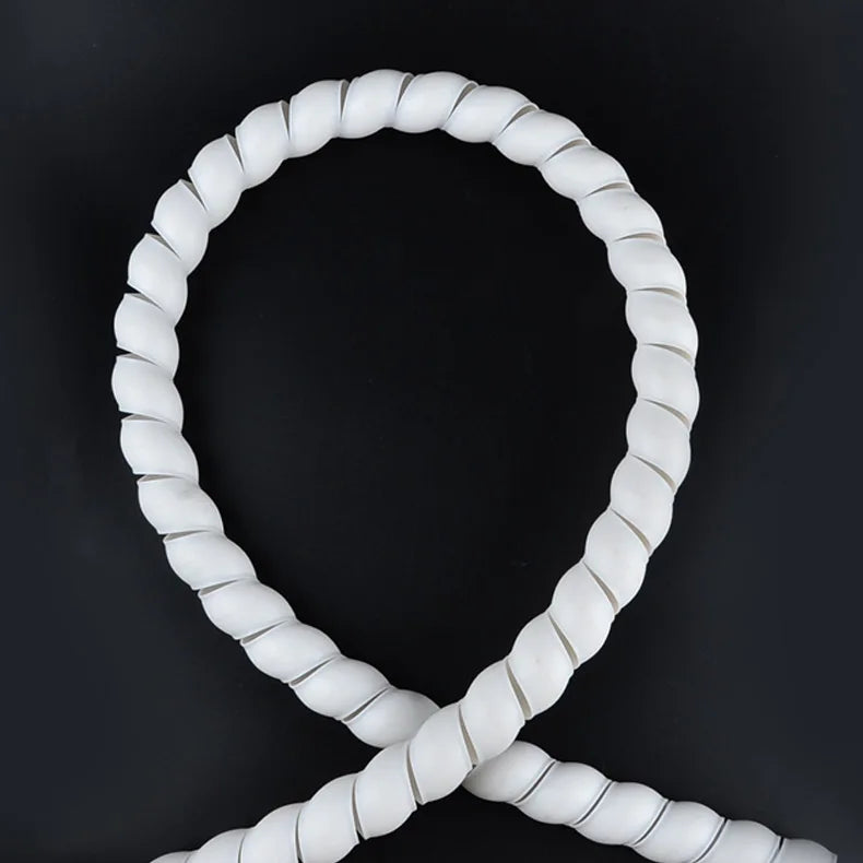 2Meters Spiral Cable Protector Line Organizer Tube Motorcycle Wire Protect Sleeve Flame Retardant Anti-Bite Cover Charger Cable