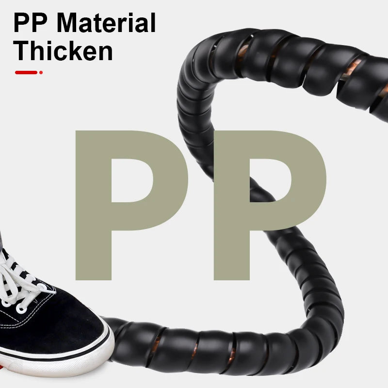 2Meters Spiral Cable Protector Line Organizer Tube Motorcycle Wire Protect Sleeve Flame Retardant Anti-Bite Cover Charger Cable