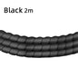 2Meters Spiral Cable Protector Line Organizer Tube Motorcycle Wire Protect Sleeve Flame Retardant Anti-Bite Cover Charger Cable