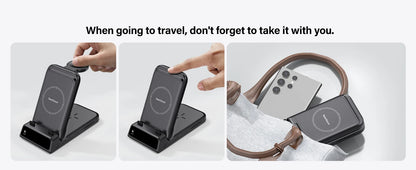 SwanScout 703S Wireless Charger for Samsung S25 Ultra S24 Z Fold 7 Z Flip 7 Charging Station for Galaxy Watch 8 7 for Buds 3 pro