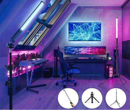 Ulanzi VL119 Handheld RGB Colorful Stick Light 19.68 inch Handheld LED Light Wand CRI 95+ 2500K-9000K Photography Studio Lamp