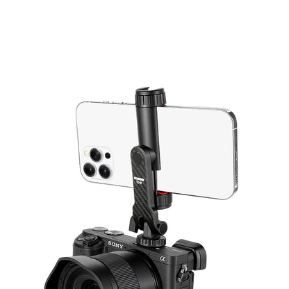 Ronkoen TZ-18 For Samsung iPhone Xiaomi Cellphone Universal 360° Mobile Phone Clip Holder for 1/4 Screw Tripod Mount Adapter