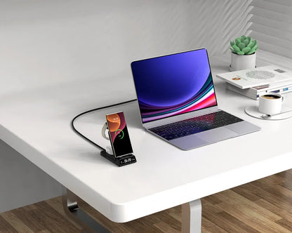 SwanScout 703S Wireless Charger for Samsung S25 Ultra S24 Z Fold 7 Z Flip 7 Charging Station for Galaxy Watch 8 7 for Buds 3 pro