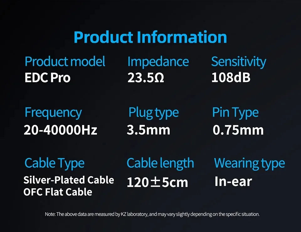NEW KZ EDC PRO Best In-ear Wired Earphones HIFI Bass Dynamic Monitor 3D Stereo Earbuds Noise Cancel With Detachable Audio Cable
